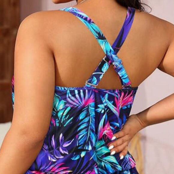 Brand New Plus Size Tempt Me Romper One Piece Swimsuit SZ 18 Plus - Picture 3 of 4